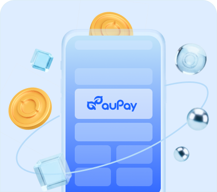 auPay app interface showing digital asset management